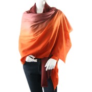 Shaded cashmere scarf